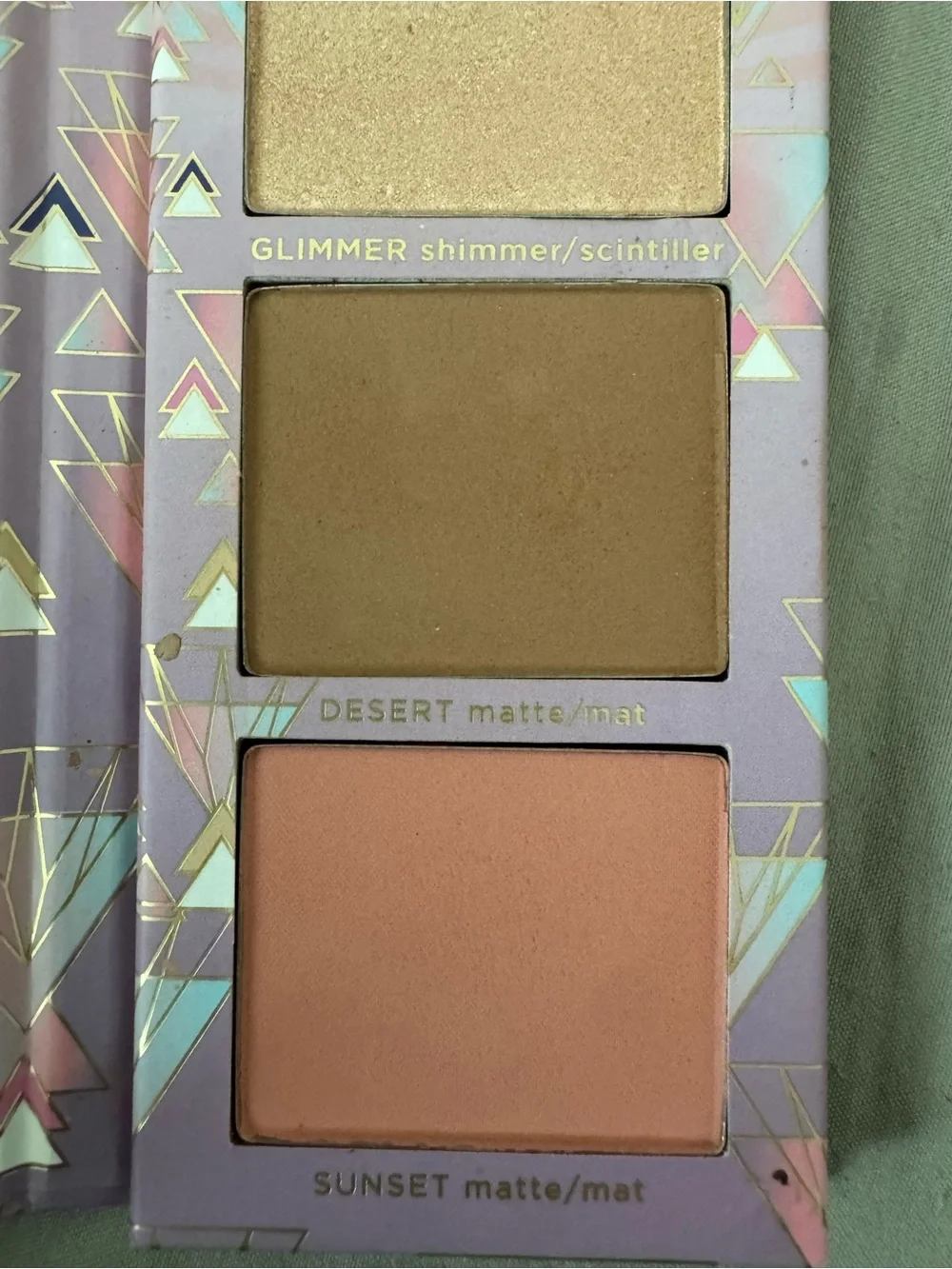 Pacifica Radiance Powders Blush & Highlight Trio — Pink, Tan, Gold